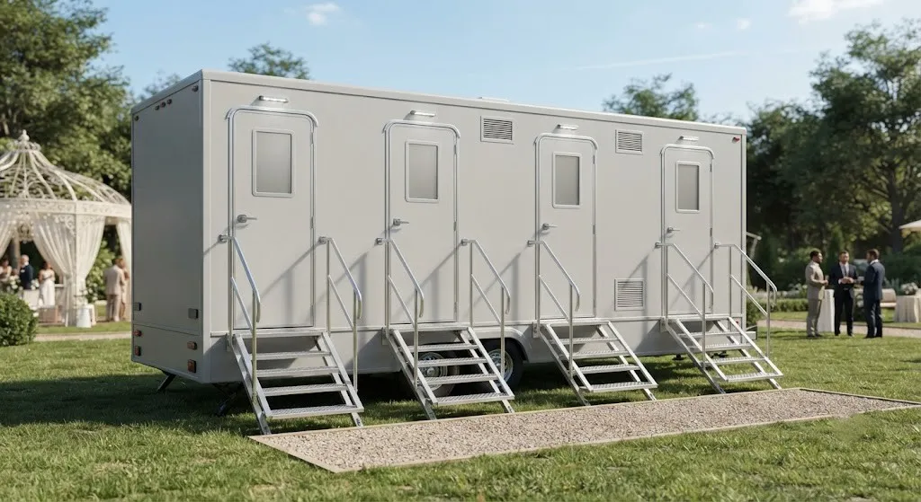 4 Stall Restroom Trailer in Denton, TX