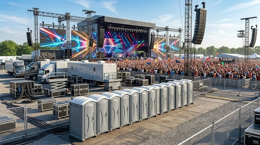 Concert Restroom Rental in Denton, TX
